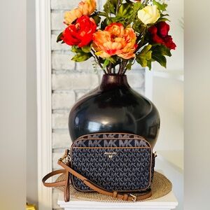 Michael Kors Denim Crossbody Bag